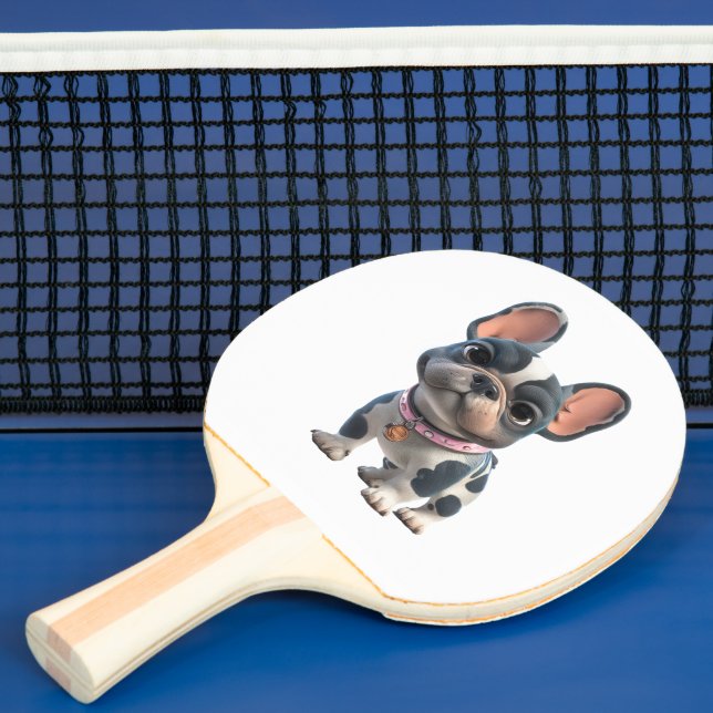 Pala De Ping Pong Bulldog Francés (in situ)