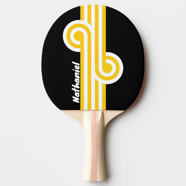 Pala De Ping Pong Bumblebee Nostalgic Loop con Nombre (Anverso)