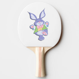 Pala De Ping Pong Bunny morado bailando en Pascua