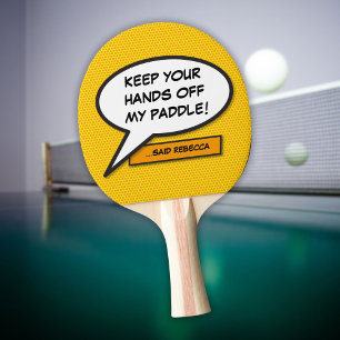 Pala De Ping Pong Burbuja de discurso personalizada moderna y divert