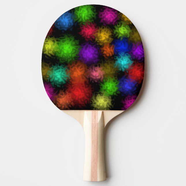 Pala De Ping Pong Burbujas de color rápidas (Anverso)