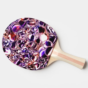 Pala De Ping Pong ¿Burbujas de vidrio coloreado o piedras preciosas?
