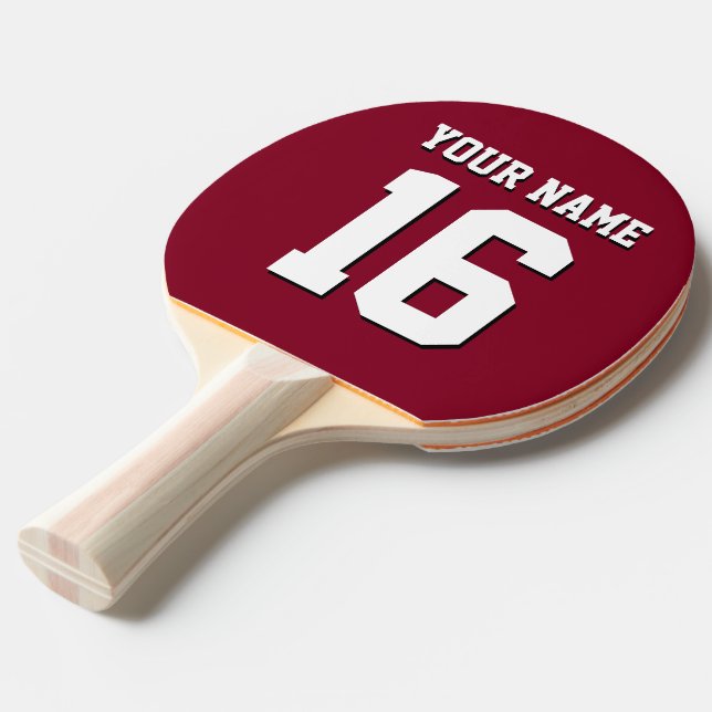 Pala De Ping Pong Burgundy Sporty Team Jersey (Ángulo frontal)
