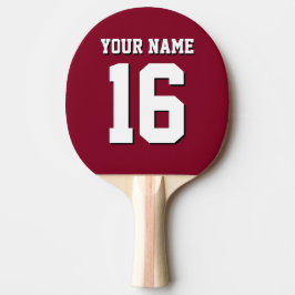 Pala De Ping Pong Burgundy Sporty Team Jersey