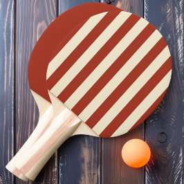 Pala De Ping Pong Burnt Sienna Franjas de Polo y Sólido