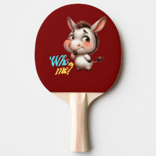 Pala De Ping Pong Burro Adorable para Navidades 2024 - Regalo perfec