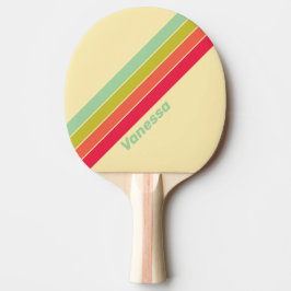 Pala De Ping Pong Buttercream Susurro Rayado con Nombre