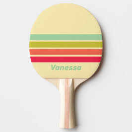 Pala De Ping Pong Buttercream Whisper Across Striping with Name