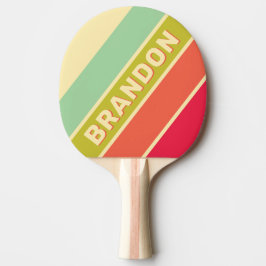 Pala De Ping Pong Buttercream Whisper Bold Rayado con Nombre