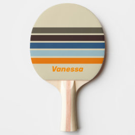 Pala De Ping Pong Butternut Fade Across Striping with Name