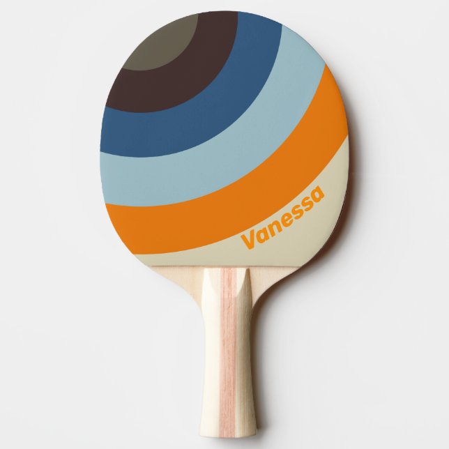 Pala De Ping Pong Butternut Fade Circle Stripe with Name (Reverso)