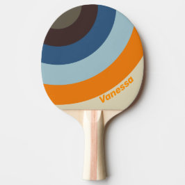Pala De Ping Pong Butternut Fade Circle Stripe with Name