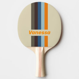 Pala De Ping Pong Butternut Fade Pin Striped with Name
