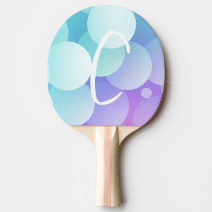 Pala De Ping Pong C Nombre inicial Bubbles Games Paddle Blue Purple