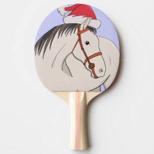 Pala De Ping Pong Caballo Feliz Navidad