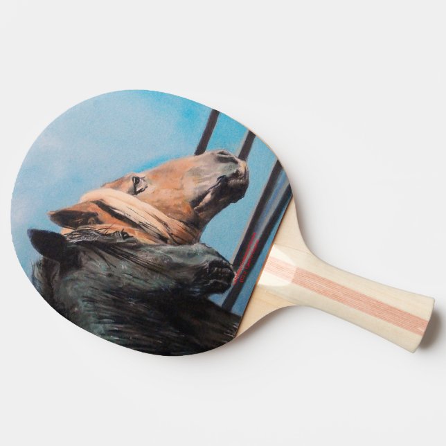 Pala De Ping Pong Caballos/Cabalos/Horses (Lateral)