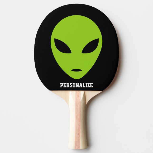Pala De Ping Pong Cabecera verde alien ping pong paddle para ping po (Anverso)