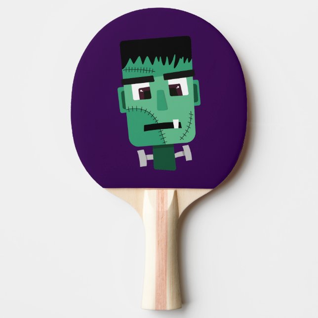 Pala De Ping Pong Cabeza de Frankenstein Monster (Anverso)