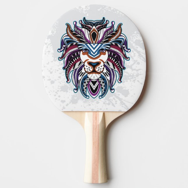 Pala De Ping Pong Cabeza de león Ping Pong Paddle (Anverso)