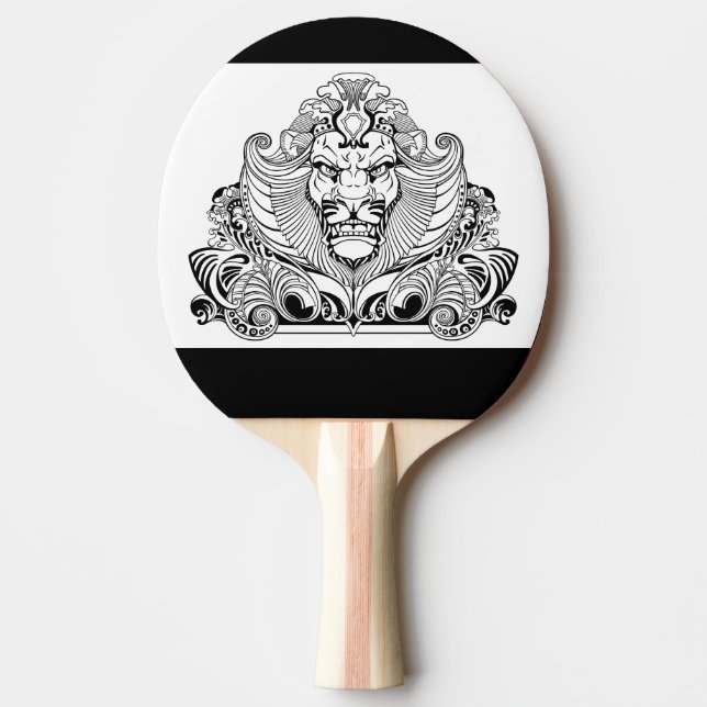 Pala De Ping Pong cabeza del león (Anverso)