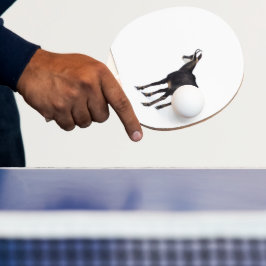 Pala De Ping Pong Cabra alpina de montaña Chamois minimalista en la 