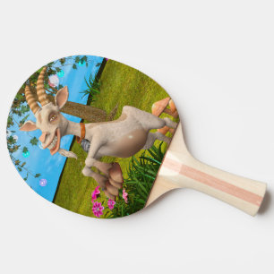 Pala De Ping Pong Cabrito de dibujos animados divertidos arte de jar