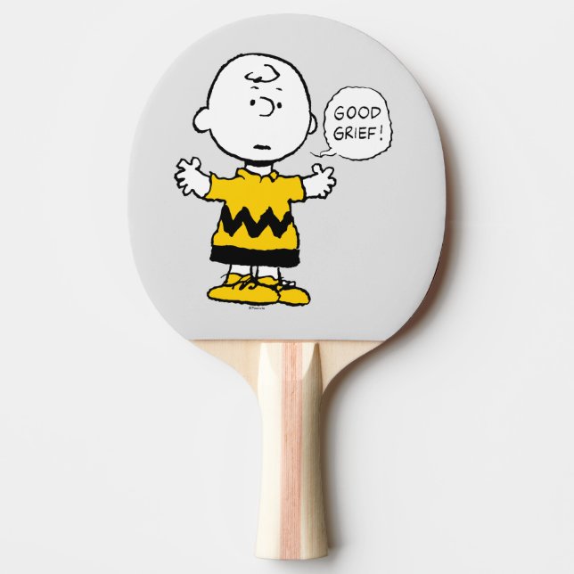 Pala De Ping Pong Cacahuetes | Buen dolor Charlie Brown (Anverso)