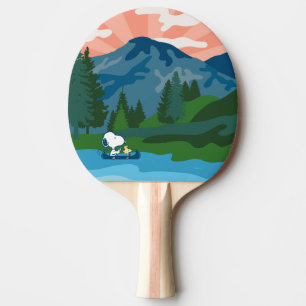 Pala De Ping Pong Cacahuetes Canoa Snoopy & Woodstock
