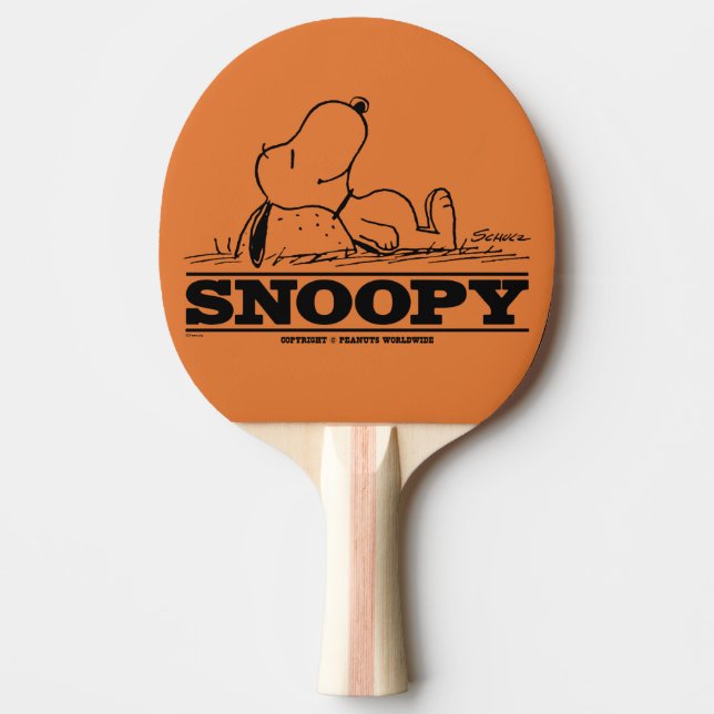Pala De Ping Pong Cacahuetes | Descanso de Snoopy (Anverso)