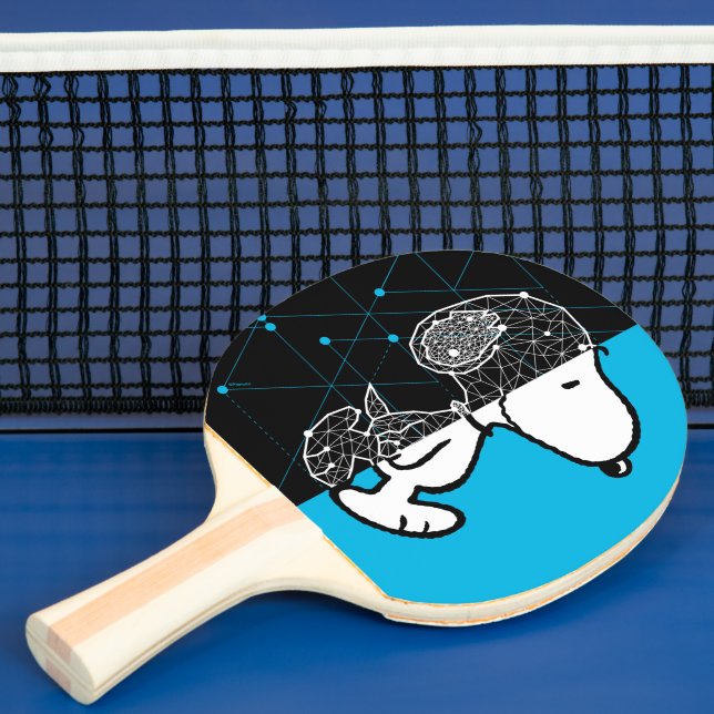Pala De Ping Pong Cacahuetes | Diseño geométrico de Snoopy (in situ)