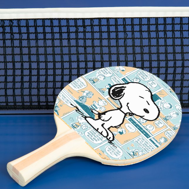 Pala De Ping Pong Cacahuetes | Patrón cómico de Snoopy (in situ)