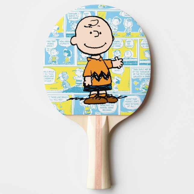 Pala De Ping Pong Cacahuetes | Patrón de cómics de Charlie Brown (Anverso)