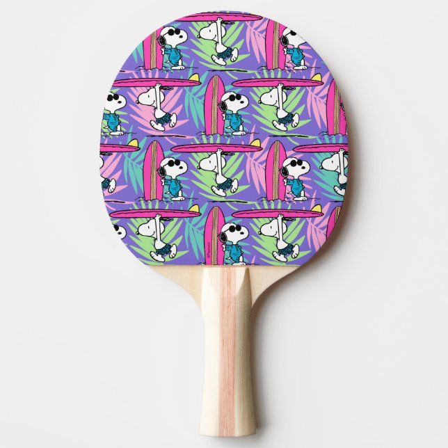 Pala De Ping Pong Cacahuetes | Patrón Snoopy Purple Surf (Anverso)