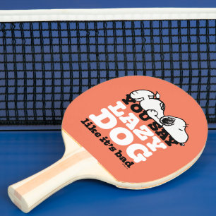 Pala De Ping Pong Cacahuetes   Snoopy dices Perro perezoso como malo