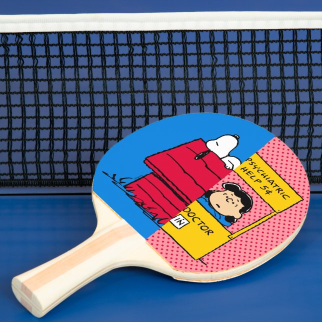 Pala De Ping Pong Cacahuetes | Snoopy & Lucy Half & Half (in situ)