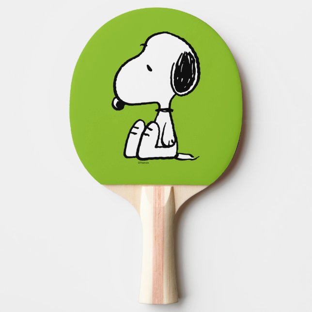 Pala De Ping Pong Cacahuetes | Snoopy Mirando hacia abajo (Anverso)