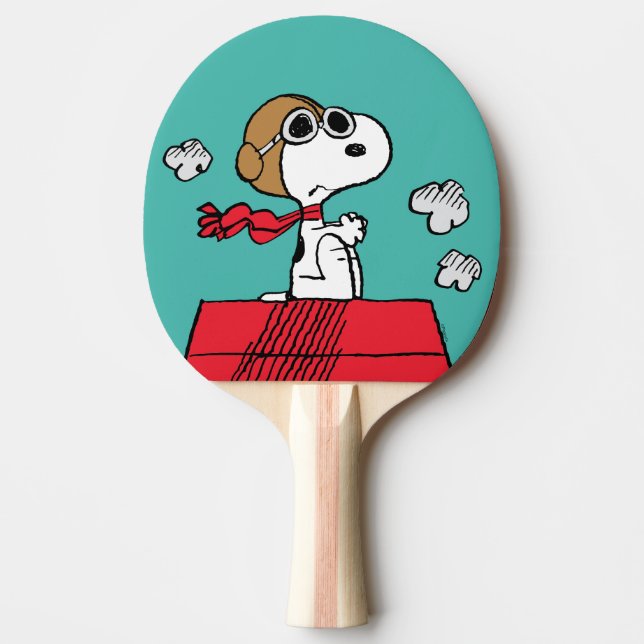 Pala De Ping Pong Cacahuetes | Snoopy the Flying Ace (Anverso)