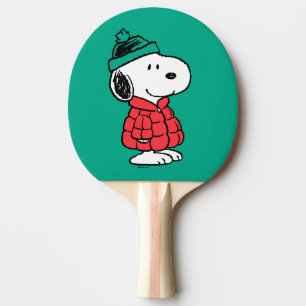 Pala De Ping Pong Cacahuetes   Snoopy Winter Coat & Gorra