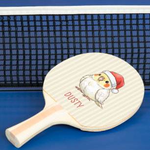 Pala De Ping Pong Cacatúa de Estimación Personalizada con Sombrero d
