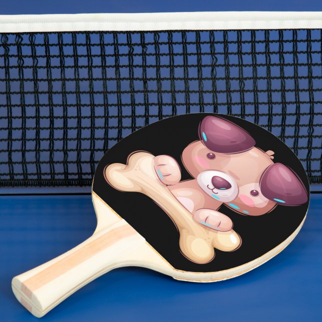 Pala De Ping Pong Cachorro con hueso (in situ)