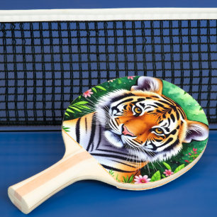 Pala De Ping Pong Cachorro de tigre botánico audaz