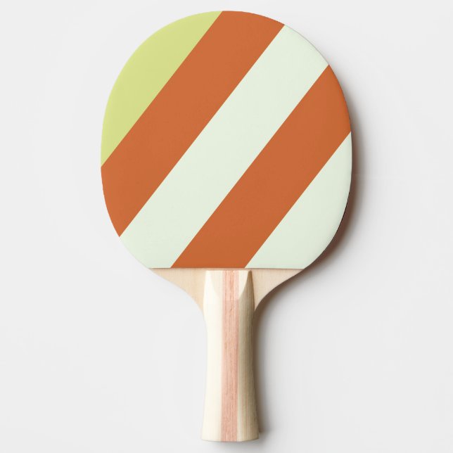 Pala De Ping Pong Cactus del desierto retro tiras negrita (Anverso)