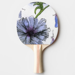 Pala De Ping Pong "Caída Petal #2" Ping Floral Pong Paddle