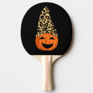 Pala De Ping Pong Calabaza Gorra Cute Leopardo