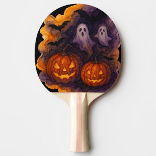 Pala De Ping Pong Calabazas atoradas y noche espeluznante