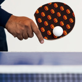 Pala De Ping Pong Calabazas de Halloween, Calabazas Naranjas Truco o