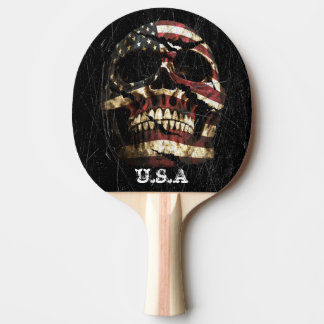 Pala De Ping Pong Calavera de Estados Unidos