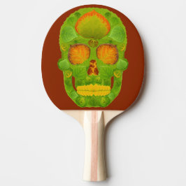 Pala De Ping Pong Calavera de hoja de álamo 10