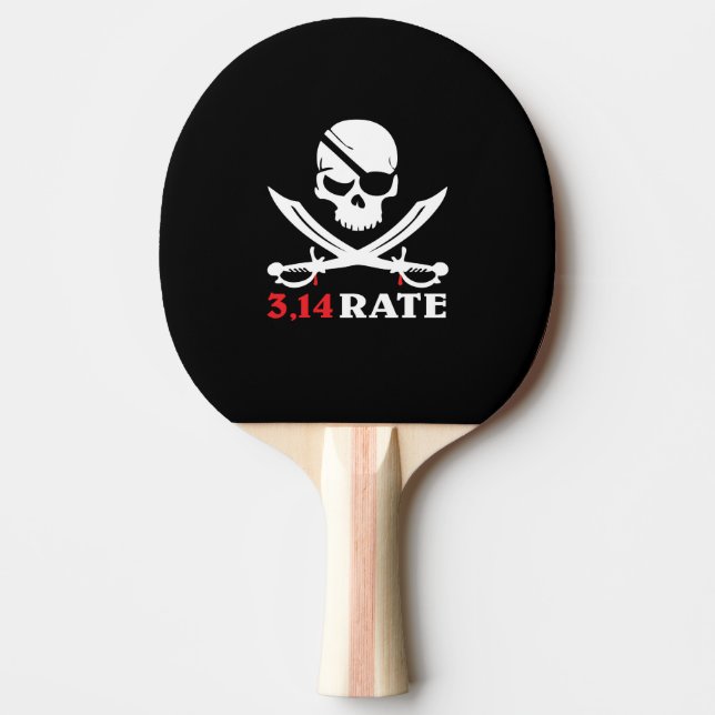 Pala De Ping Pong Calavera y saberes piratas (Anverso)