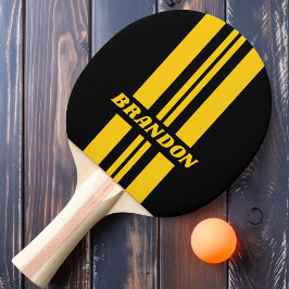 Pala De Ping Pong Calcomanía Nostálgica de Rally con Nombre Safety B